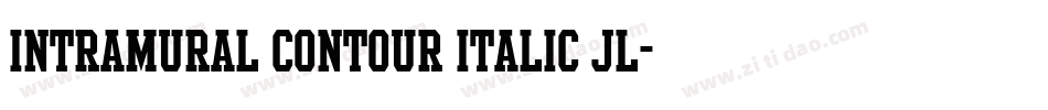 Intramural Contour Italic JL字体转换